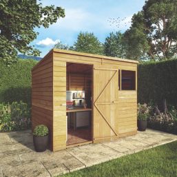 Mercia Value 8' x 6' (Nominal) Pent Overlap Timber Shed