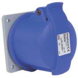 Amphenol 32A 2P+E Panel Socket 250V
