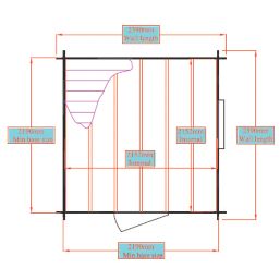Shire Camelot 2 8' x 8' (Nominal) Apex Timber Log Cabin