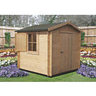 Shire Camelot 2 8' x 8' (Nominal) Apex Timber Log Cabin