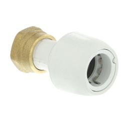 Hep2O  Plastic Push-Fit Straight Tap Connector 22mm x 3/4"