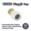 Hep2O  Plastic Push-Fit Straight Tap Connector 22mm x 3/4"