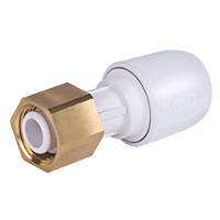 Hep2O  Plastic Push-Fit Straight Tap Connector 22mm x ¾"