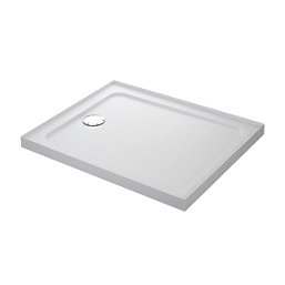 Mira Flight Safe Rectangular Shower Tray with Upstands White 1200mm x 800mm x 40mm