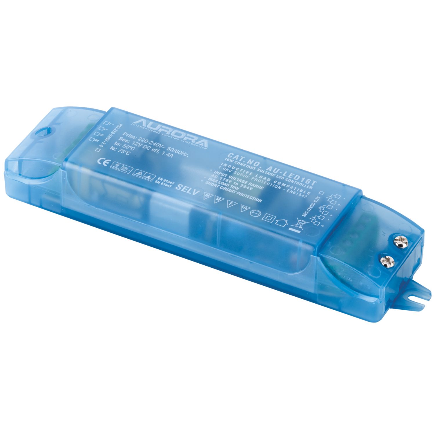 Aurora 12V Constant Voltage LED Driver 16W (2107T)