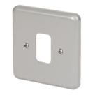 MK Grid Plus 1-Module Grid Faceplate Grey