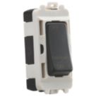 Knightsbridge  10A Grid 3-Pole Fan Isolator Switch Anthracite