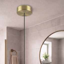 Varilight  6A 2-Way Pull Cord Switch Brushed Brass