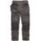 Scruffs Trade Stretch Work Trousers Grey/Black 36" W 32" L
