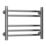 Reina 430mm x 600mm 710BTU Stainless Steel Flat Designer Towel Radiator