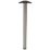 Rothley Worktop Leg Brushed Steel 870-895mm
