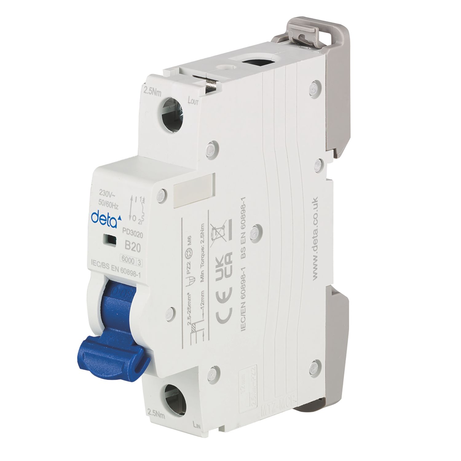 Deta 20A SP B Curve MCB (210PV)