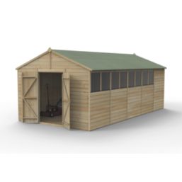 Forest Beckwood 10' x 19' 6" (Nominal) Apex Shiplap Timber Shed
