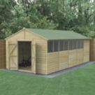 Forest Beckwood 10' x 19' 6" (Nominal) Apex Shiplap Timber Shed