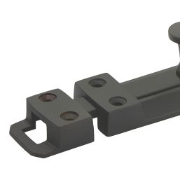 Smith & Locke Straight Door Bolt Black 150mm