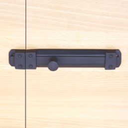 Smith & Locke Straight Door Bolt Black 150mm