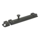 Smith & Locke Straight Door Bolt Black 150mm