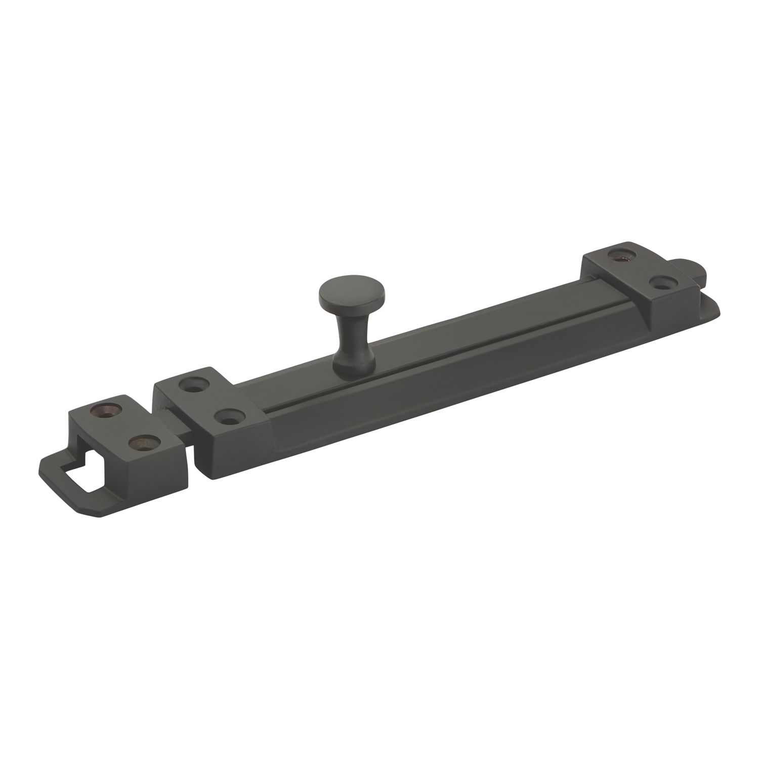 Smith & Locke Straight Door Bolt Black 150mm (210PY)