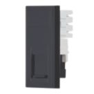 Contactum Media Modular RJ11 Telephone / Data Socket Black