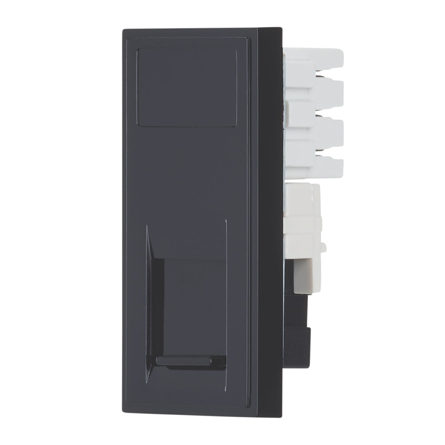 Contactum Media Modular RJ11 Telephone / Data Socket Black (210RK)