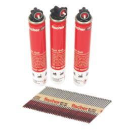 Fischer Galvanised Ring Nail Fuel Pack 2.8mm x 63mm 3300 Pieces
