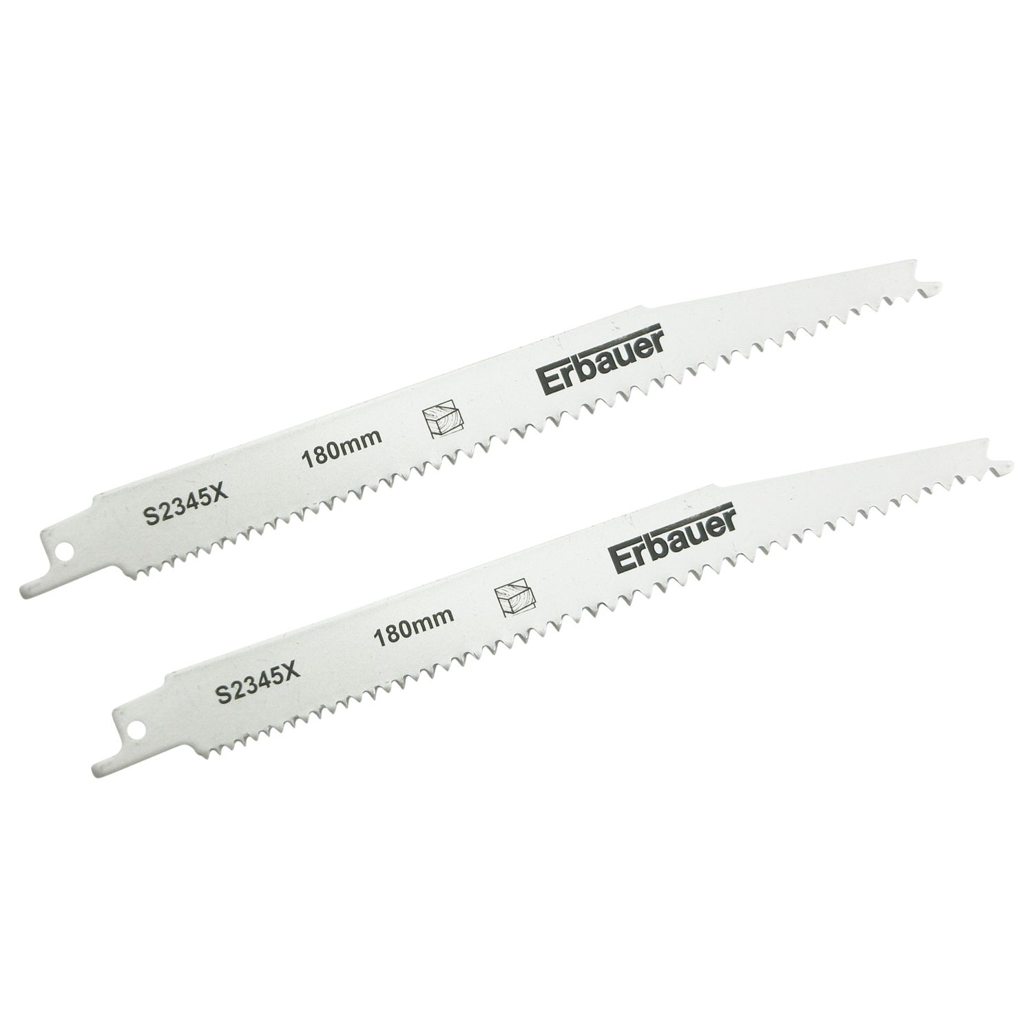 Erbauer S2345X Multi-Material Reciprocating Saw Blades 180mm 2 Pack (2110V)