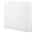 British General 900 Series 20A Unswitched Flex Outlet Plate  White
