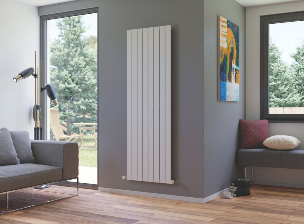 Ximax Oceanus Horizontal or Vertical Designer Radiator 1800mm x 595mm White  - Screwfix