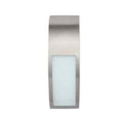 Convex Outdoor Wall Light Brushed Stainless Steel