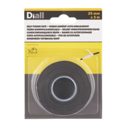 Self-Amalgamating Rubber Tape Black 3m x 25mm