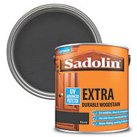 Sadolin  Extra Durable Woodstain Semi Gloss Ebony 2.5Ltr