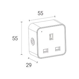 4lite WiZ 13A Smart Plug White