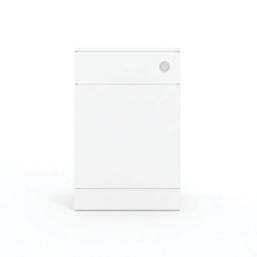 Essentials Idaho Bathroom Toilet Unit White Gloss 500mm x 300mm x 766mm