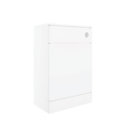 Essentials Idaho Bathroom Toilet Unit White Gloss 500mm x 300mm x 766mm