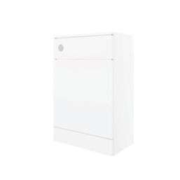 Essentials Idaho Bathroom Toilet Unit White Gloss 500mm x 300mm x 766mm