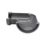FloPlast  uPVC 90° Half Round Gutter Angle Anthracite Grey 112mm
