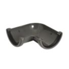 FloPlast  uPVC 90° Half Round Gutter Angle Anthracite Grey 112mm