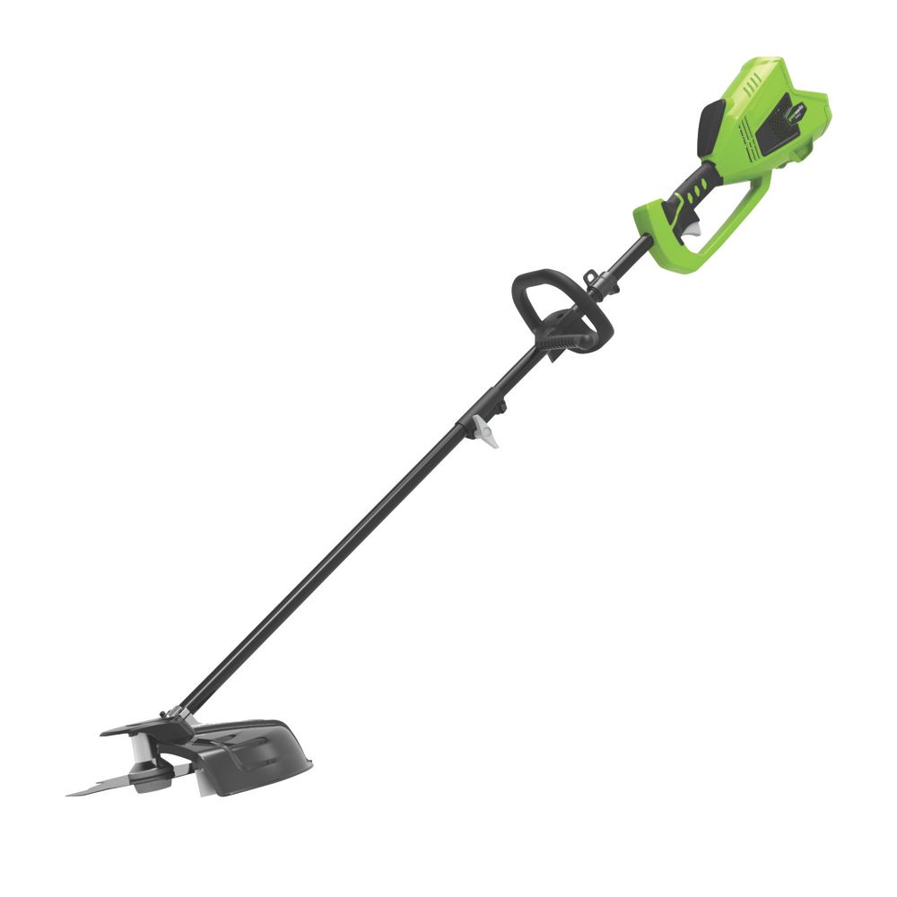 Greenworks GWGD40BCK2 40V 1 x 2.0Ah Li-Ion Brushless Cordless Line Trimmer  - Screwfix