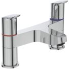 Ideal Standard Ceraflex Chrome 143mm Deck Mounted Lever 2 Tap Holes Bath Mixer Tap