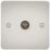 Knightsbridge  1-Gang Coaxial TV Socket Pearl