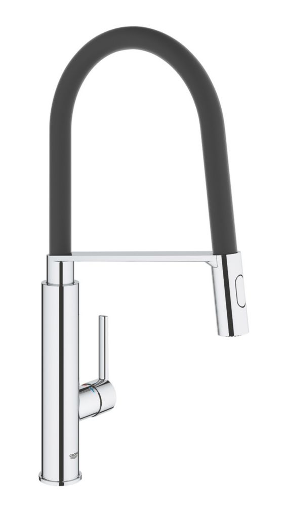 Grohe Feel Professional 31853000 Pull-Out Spray Mono Mixer Kitchen Tap Chrome