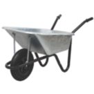Walsall Professional Pneumatic Wheels Wheelbarrow Galvanised 120Ltr