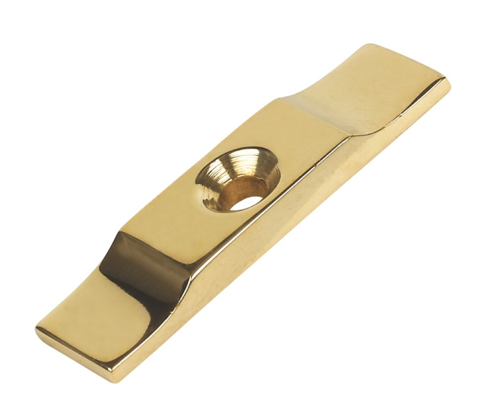 Turn Button Cabinet Catches Brass 38mm x 9mm 10 Pack - Screwfix