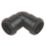 FloPlast Push-Fit Bend Black 90° 32mm