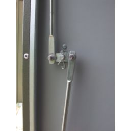 Trimetals Titan 950 5' 6" x 9' (Nominal) Pent Metal Motorbike Store Olive Green