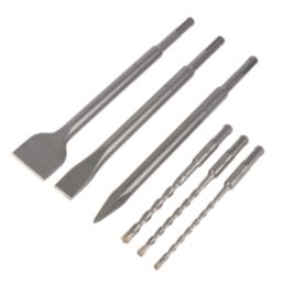 Erbauer  Masonry Chisel & Drill Bit Set 6 Pieces