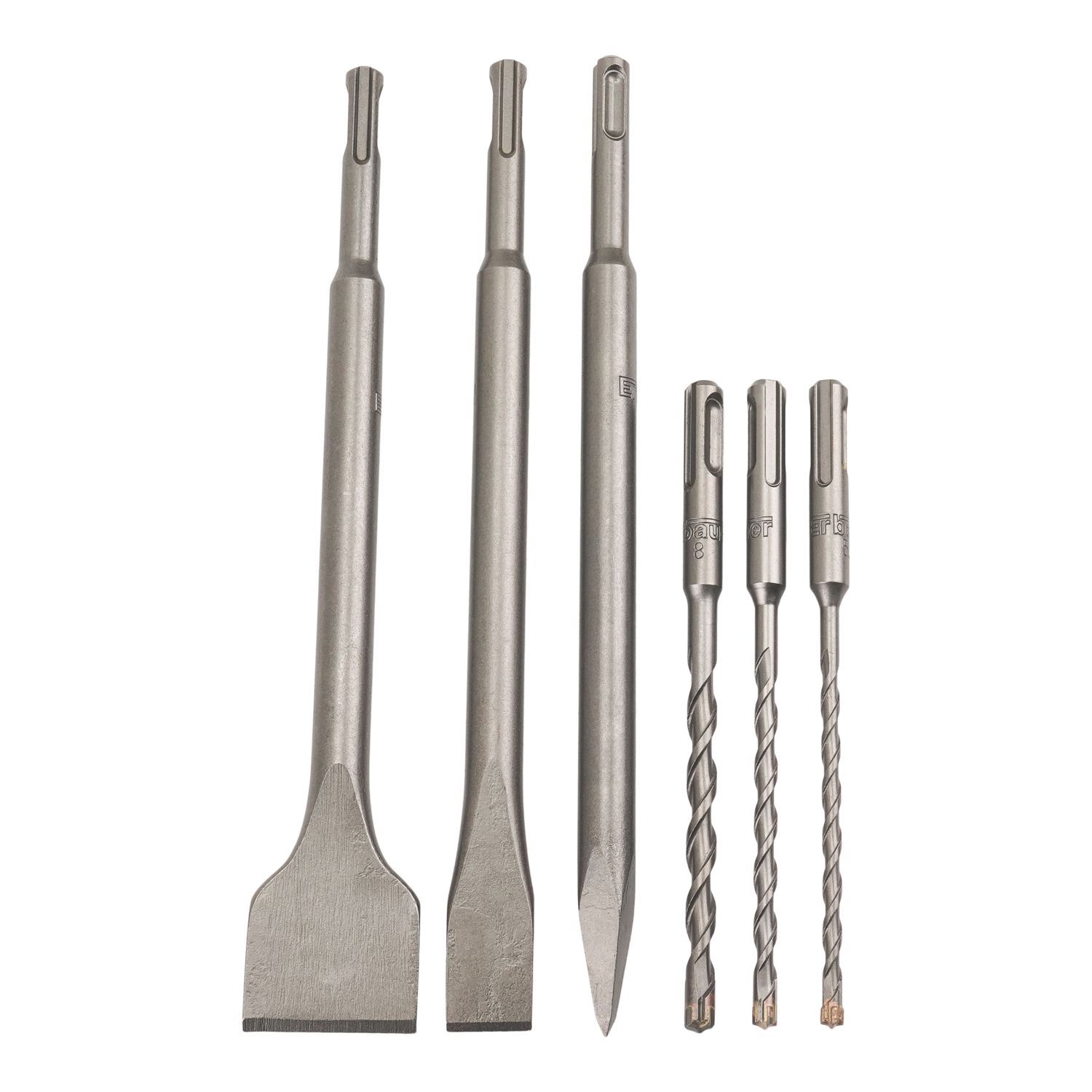 Erbauer Masonry Chisel & Drill Bit Set 6 Pieces (212CA)