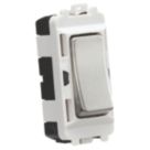 Knightsbridge  20AX Grid Intermediate Switch Brushed Chrome