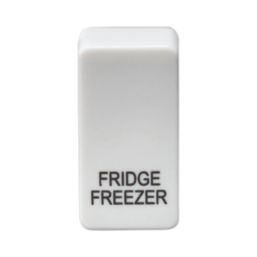 Knightsbridge 'FRIDGE/FREEZER' Switch Cover White