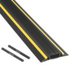 D-Line  Cable Cover 9m Black / Yellow